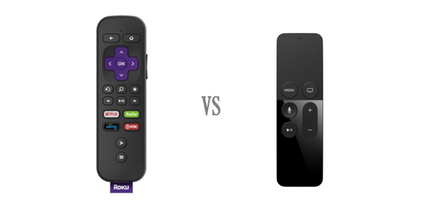 Apple vs Roku Remote